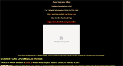 Desktop Screenshot of janeingramallen.com